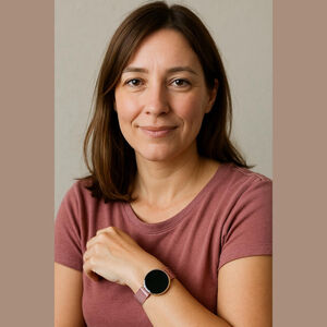 Unbranded Rose Gold and Black Watch One Size